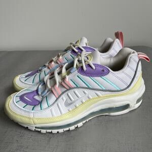 Nike Air Max 98 Easter Pastels Sneakers Trainers Women's Size 8.5 AH6799-300